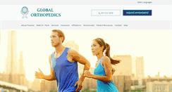 Desktop Screenshot of globalorthopedics.com